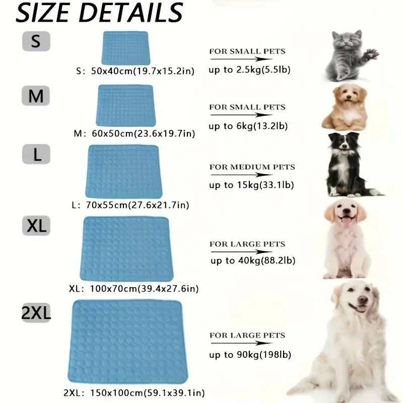 Summer pet ice silk mat