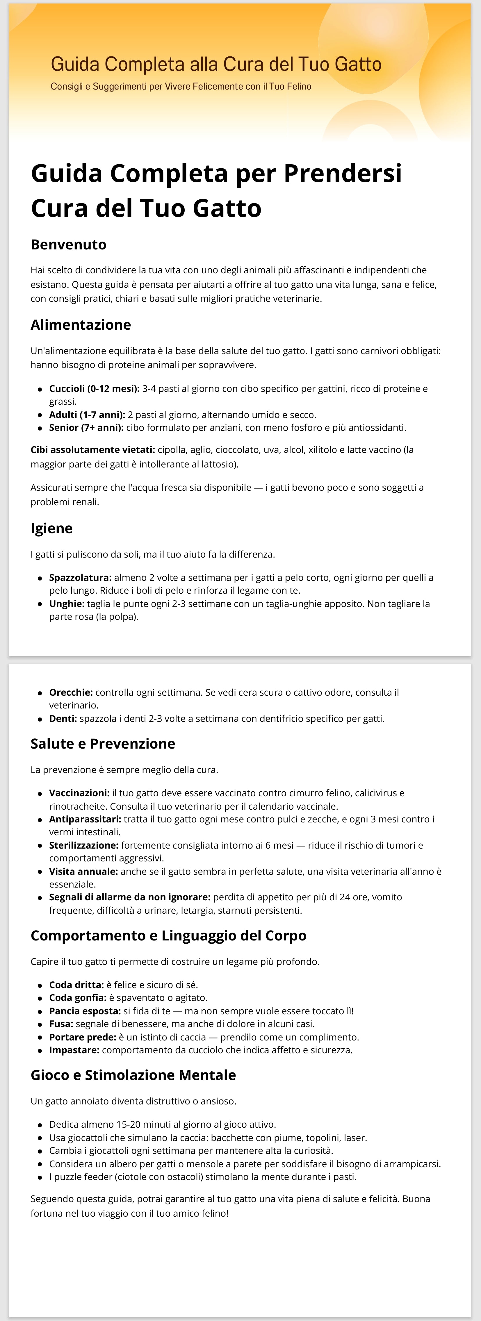 Guida completa per prendersi cura del tuo animale